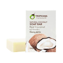 Load image into Gallery viewer, Tropicana Coconut Hand Made Soap Bar 100g