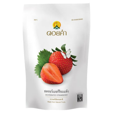 DOI KHAM BRAND Dehydrated Strawberry Fruit Snack 140 g.