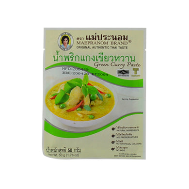 Maepranom Brand Green Curry Paste 50g